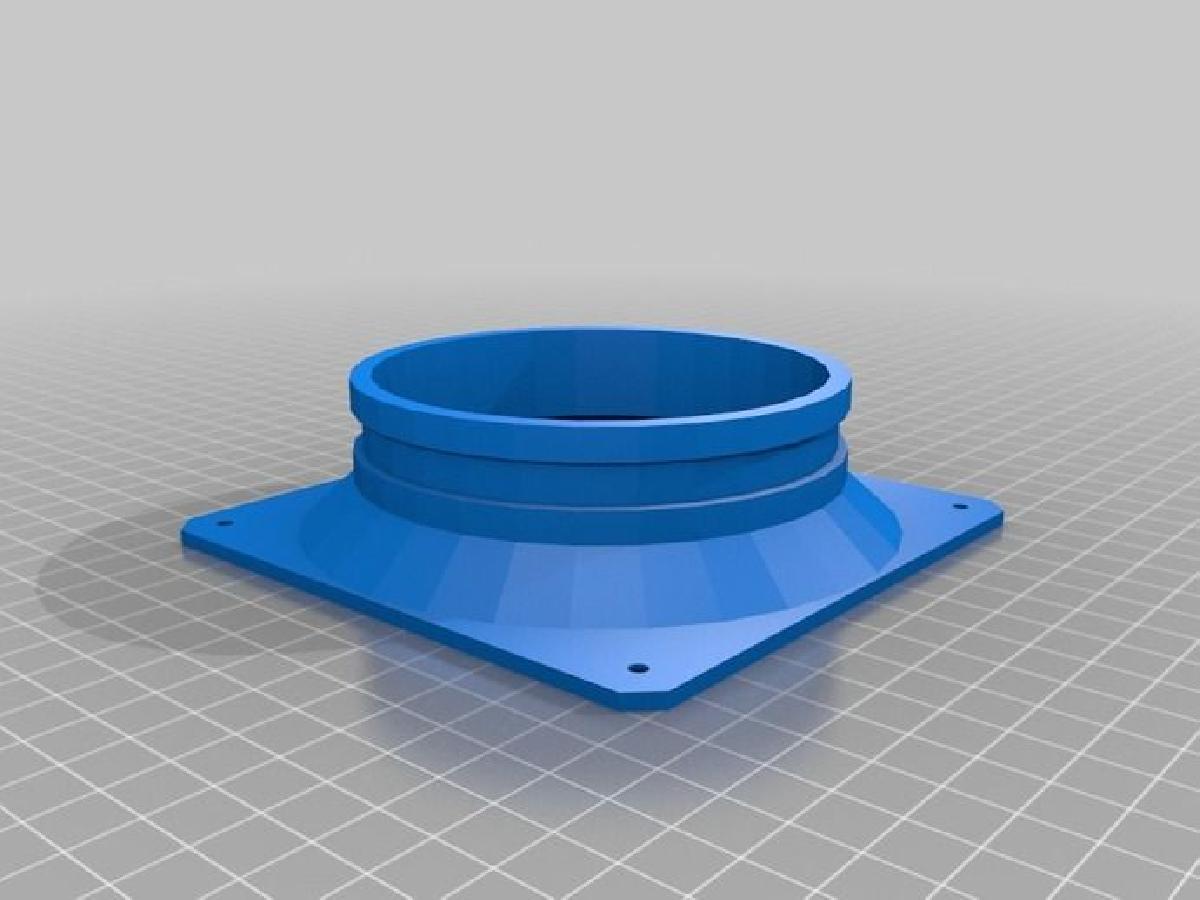 capo de exaustao de ventilador de 120mm para tubulacao de exaustao de 100mm