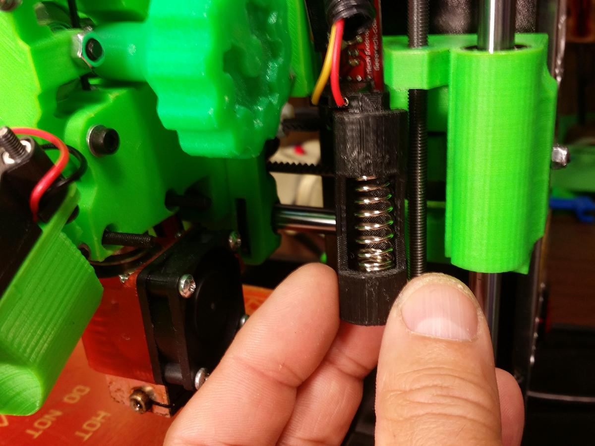 Prusa I3   Porca Anti Recuo do Eixo Z com Molas do Home Depot