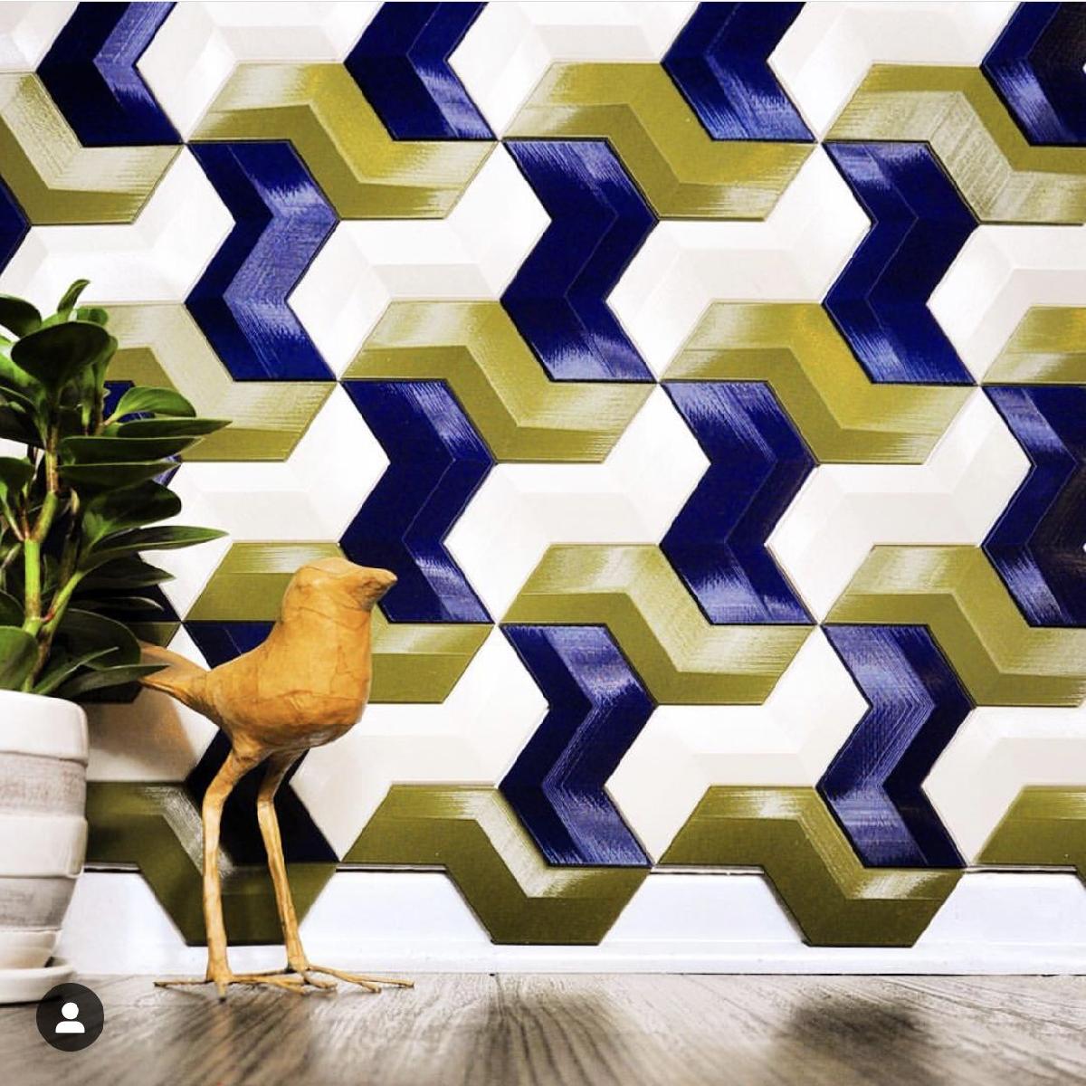 Azulejo em zigue zague