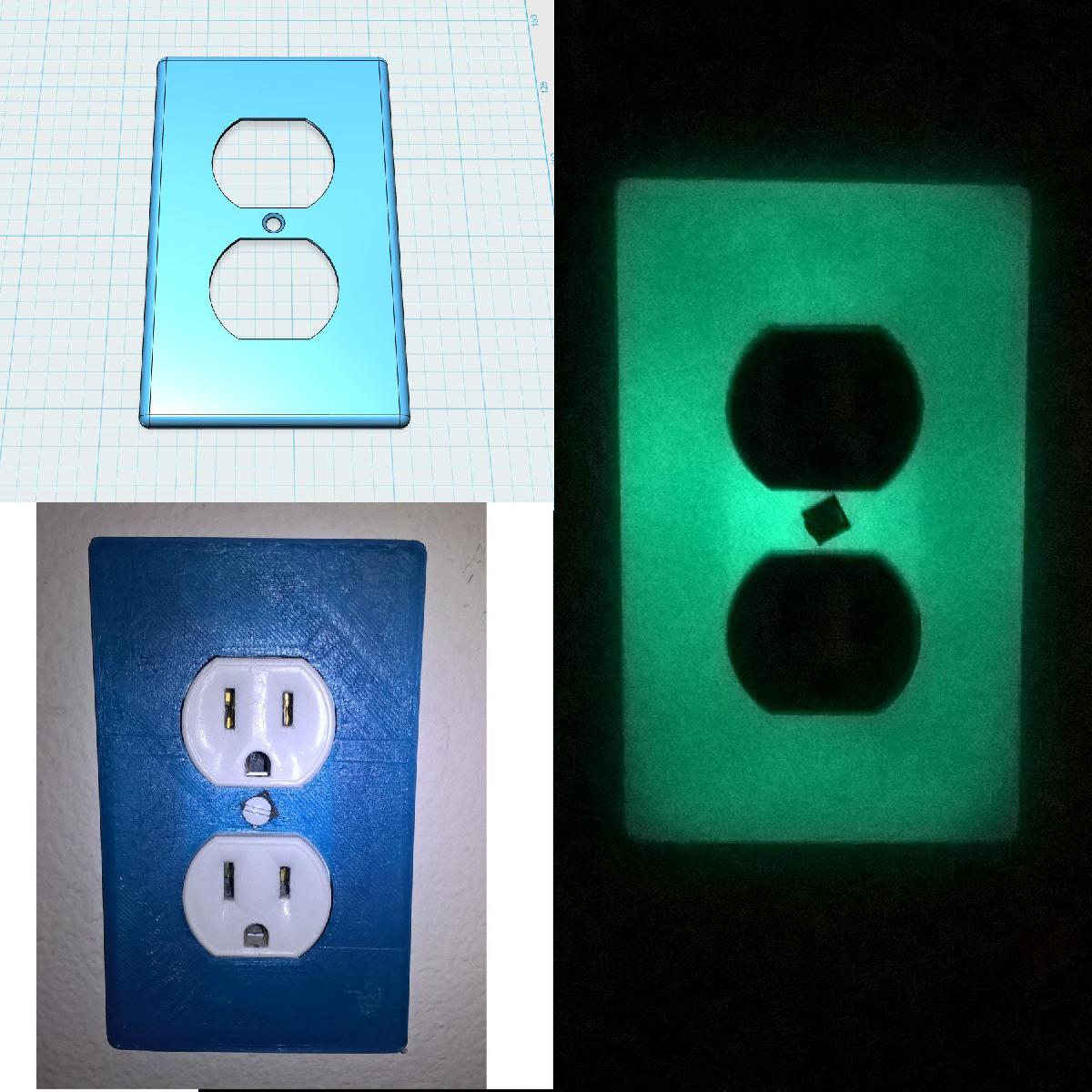 placa de parede compativel com Leviton 27 (plugues dos EUA, eletrico)