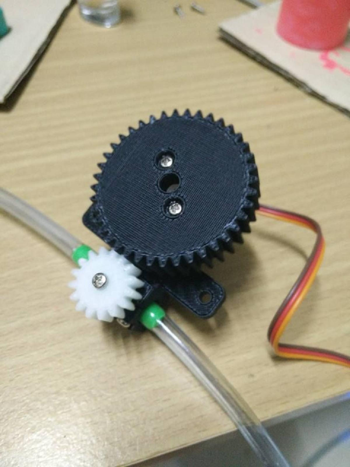 Valvula de ar servo DIY para tanque de aquario