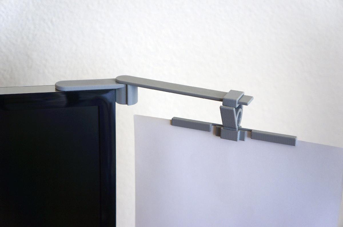 Suporte para monitor com suporte para copia