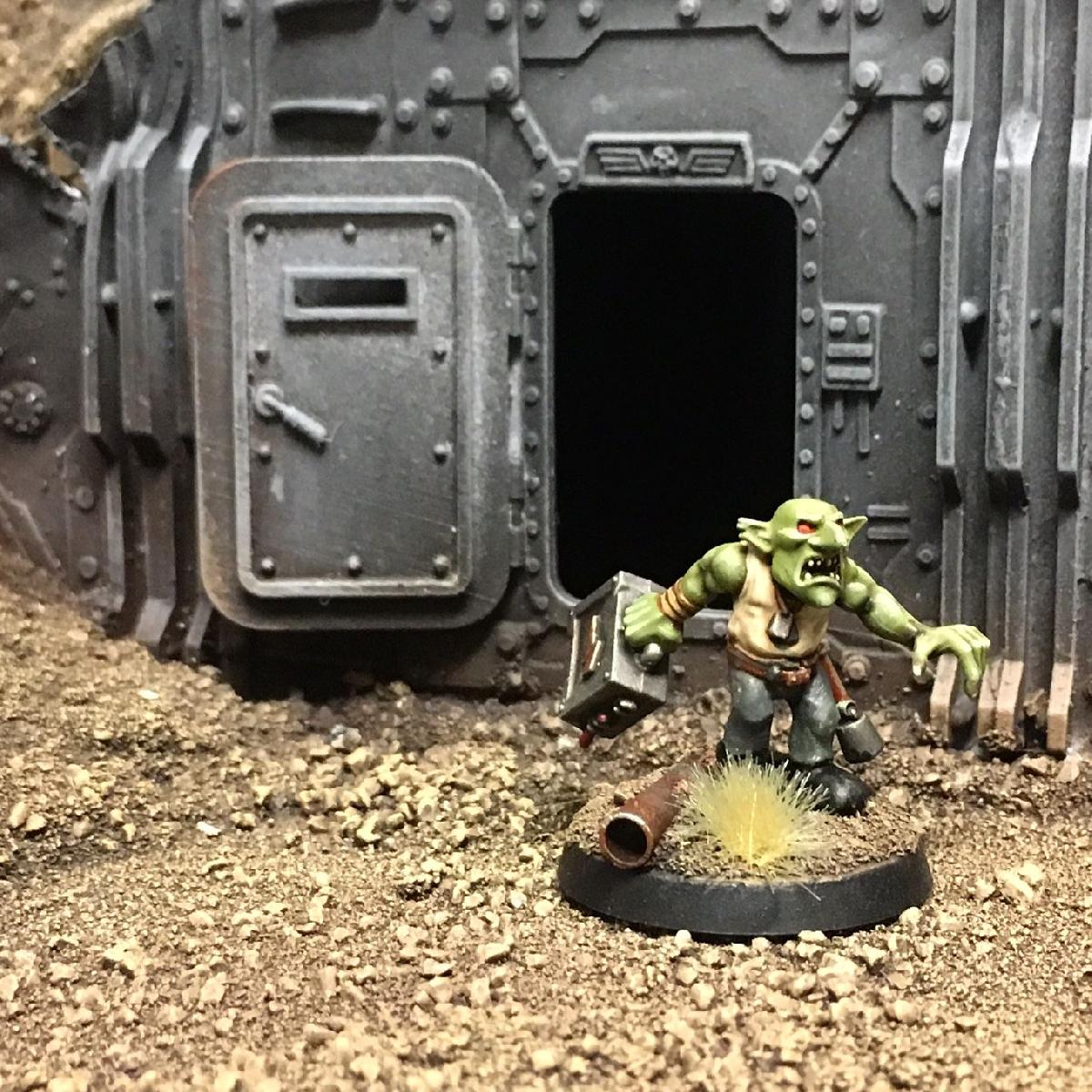 Porta de compartimento para secao de parede de Necromunda