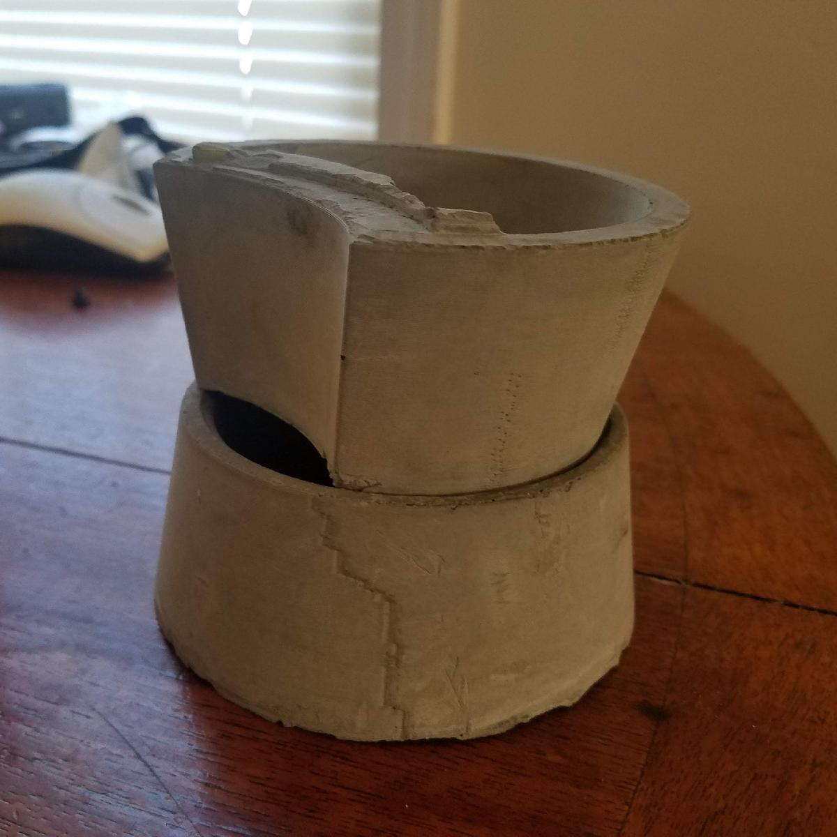 Molde de Concreto para Impressora Autoirrigavel/Imprimivel