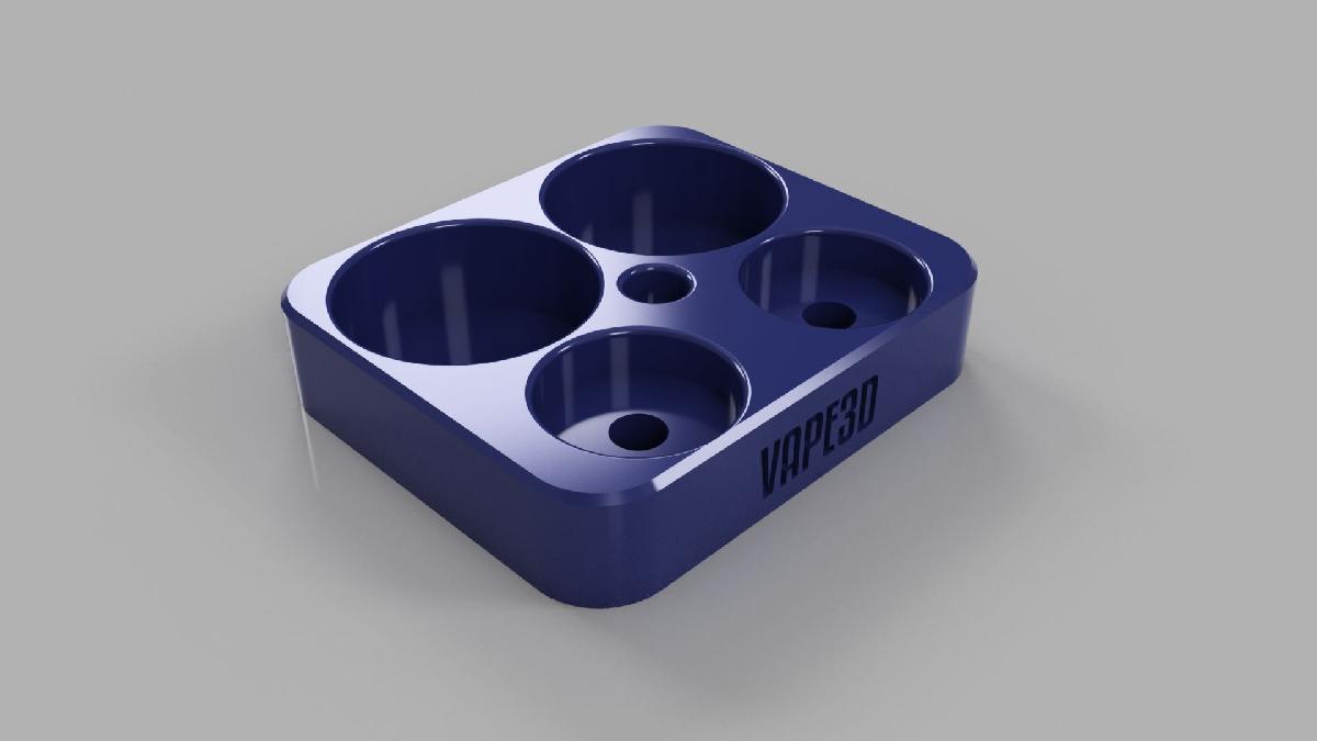 Suporte para frasco de suco dual de 30ml e atomizador para vaping