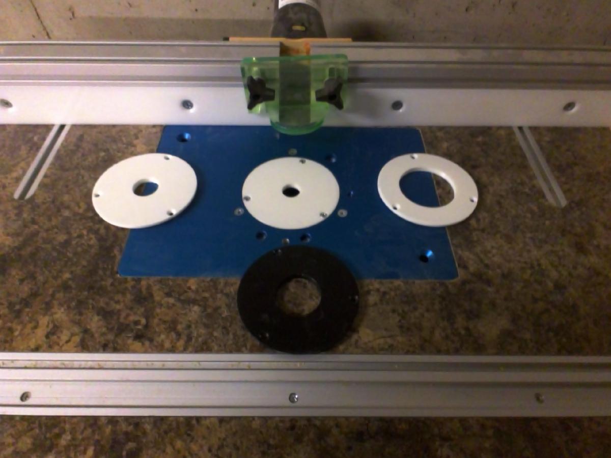 Mesa de router, anel de insercao de 4