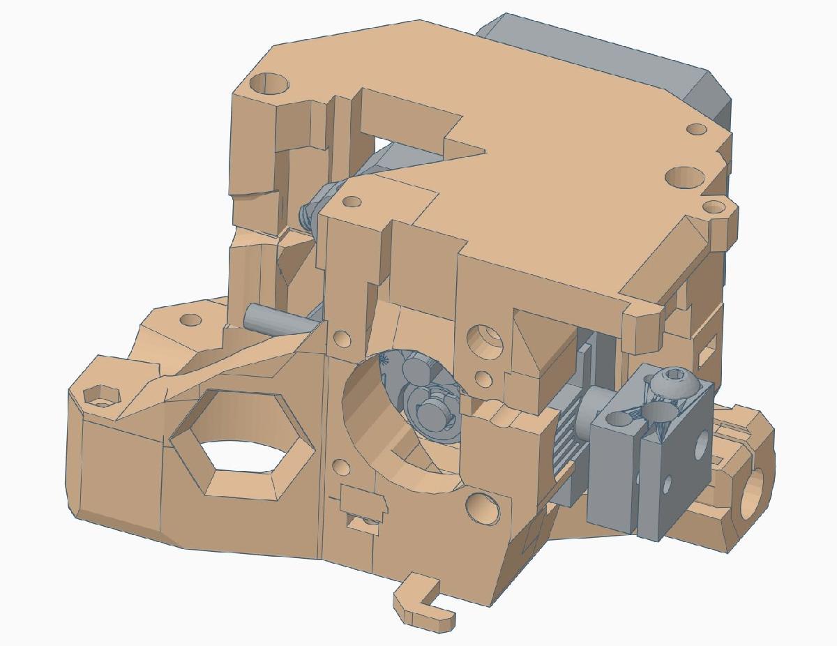 Extrusora Flexion HT para a Prusa i3 MK2S