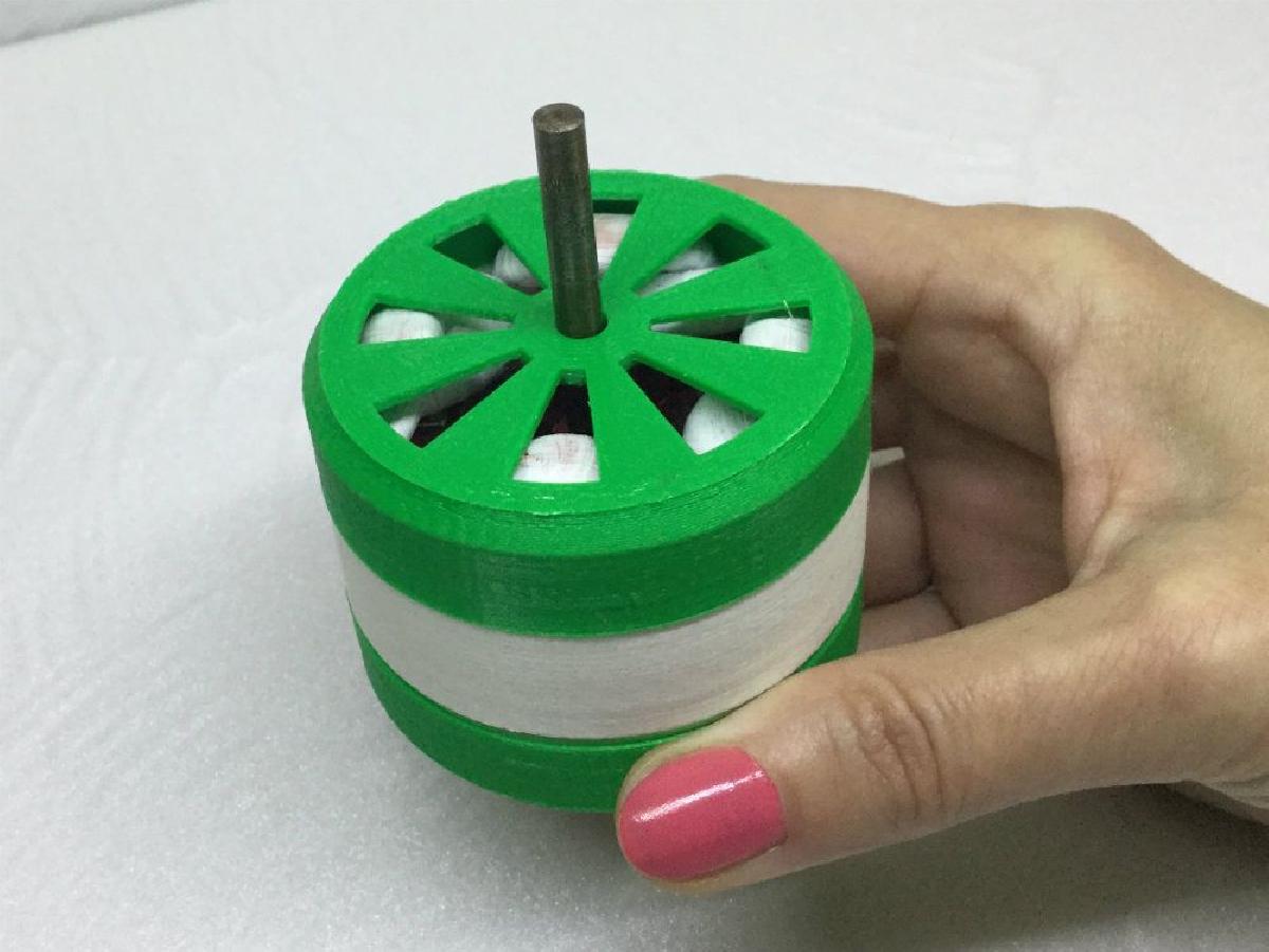 Gen6   impresso em 3d, gerador de energia eletrica Halbach Array