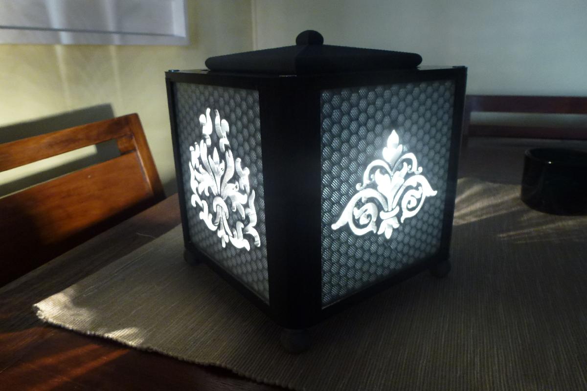 lampada de cubo vintage