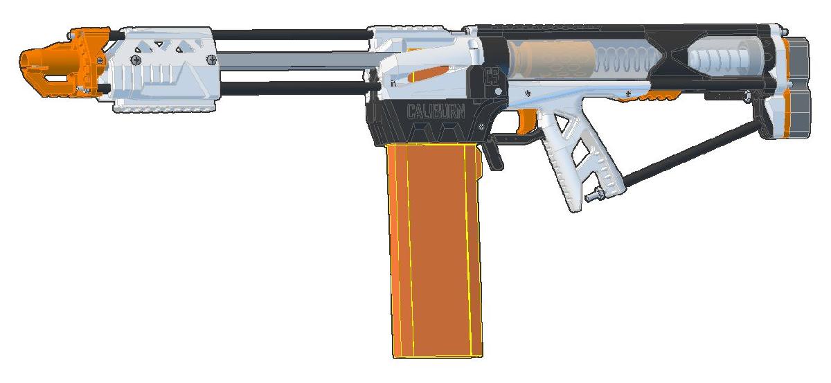 Caliburn Mag Fed Pump Action Nerf Blaster