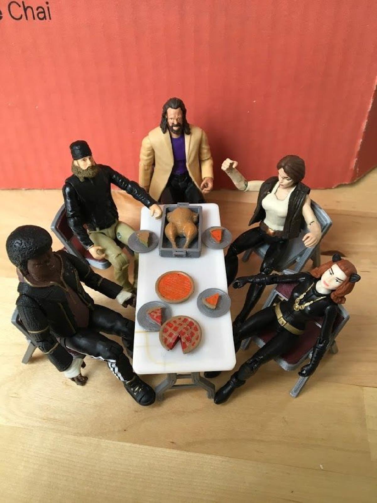 Mesa dobravel (escala 1/18)