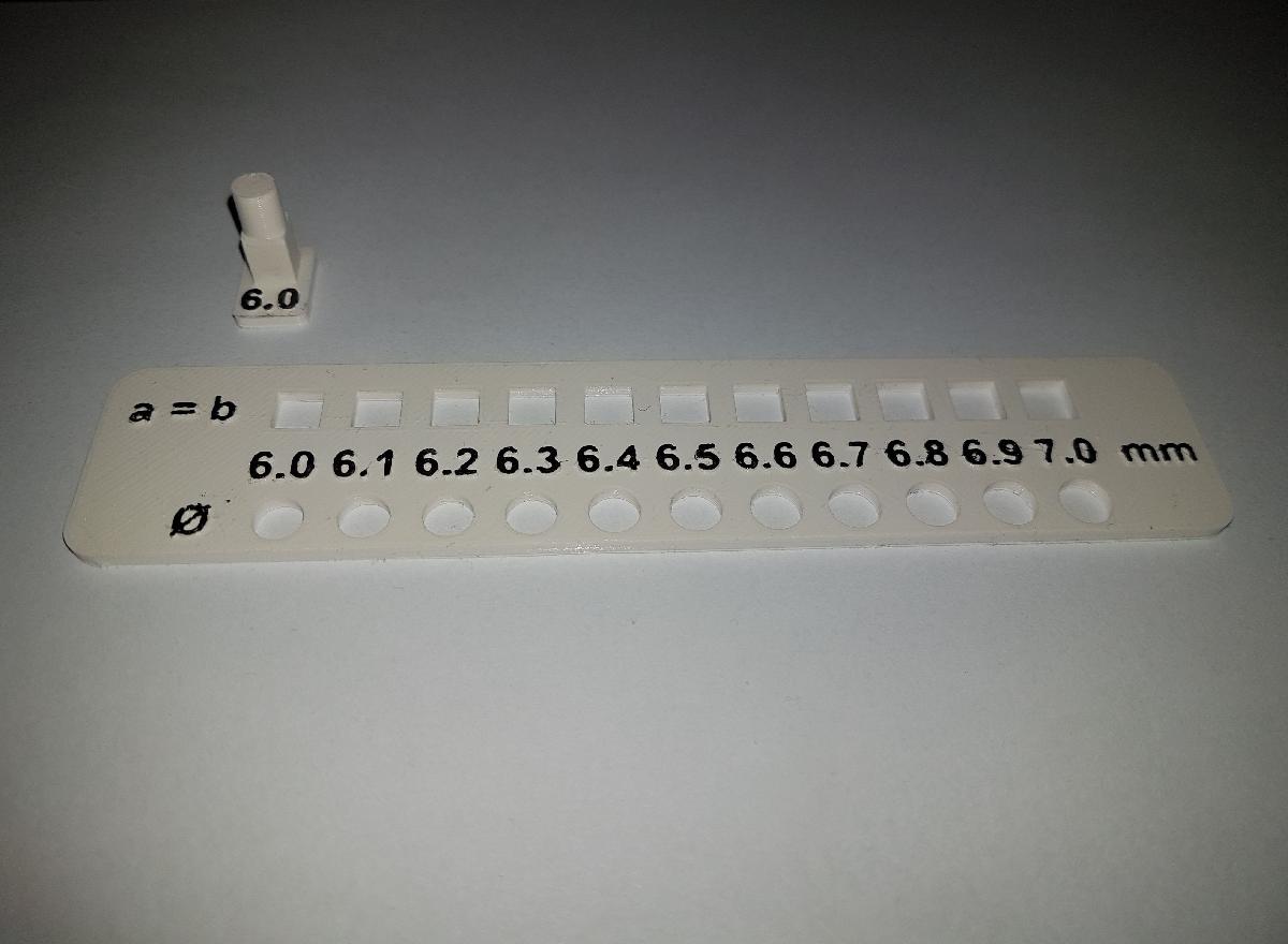 Teste de Dimensao/Calibracao de Furo