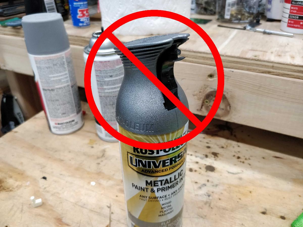 Tampa de Spray Substituta para Tinta em Spray Rustoleum Universal