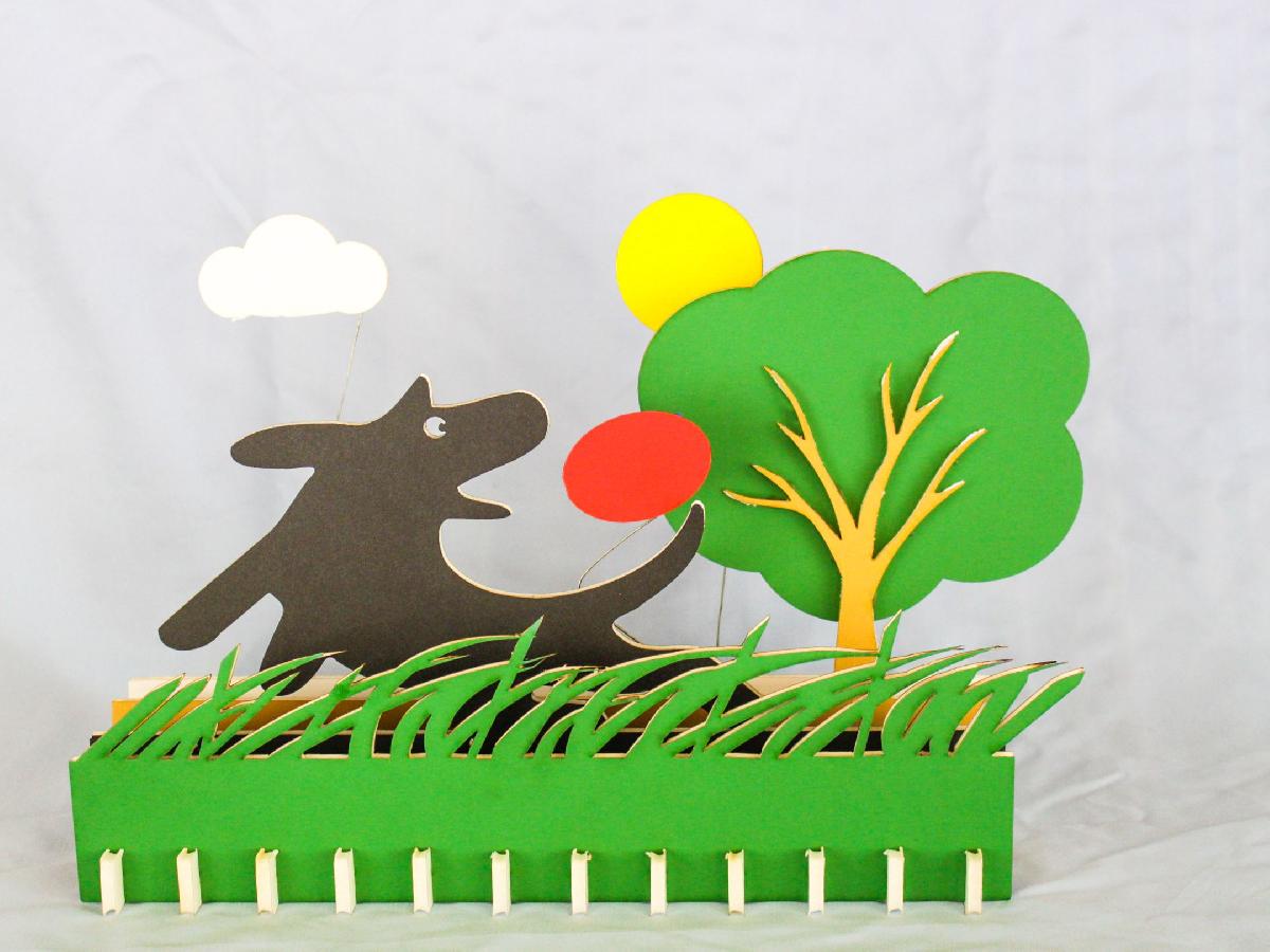 Parque para caes   Foamcore colorido cortado a laser