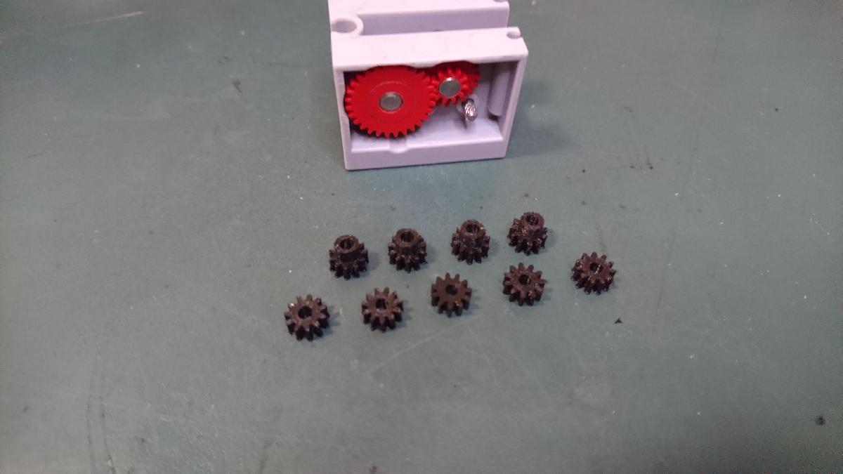 engrenagens de substituicao do mini motor fischertechnik
