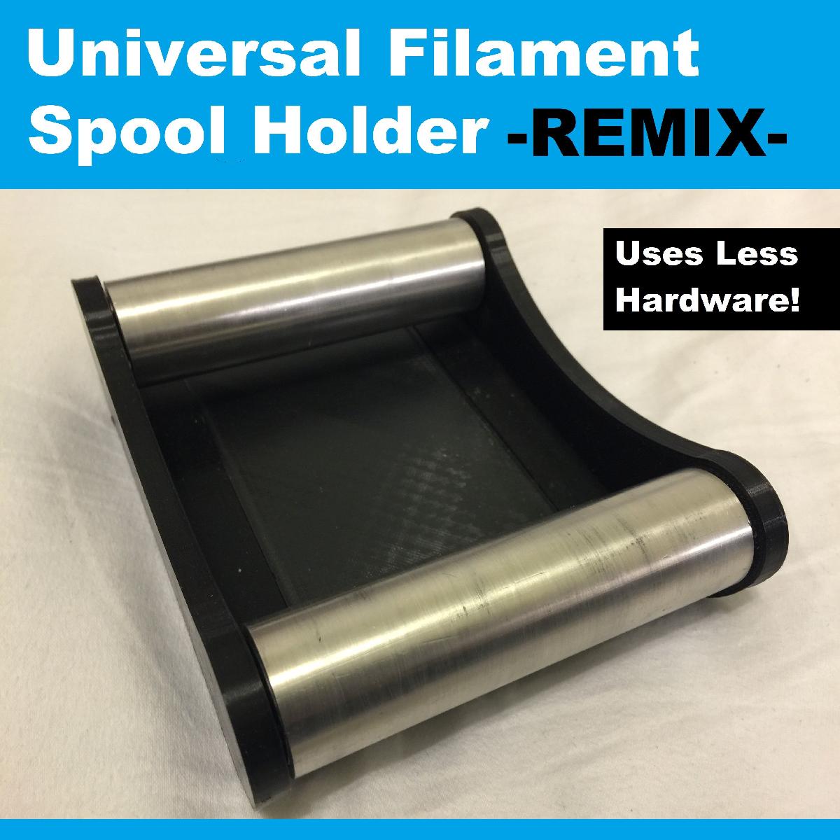 Suporte de Carretel de Filamento Universal  REMIX  Menos Hardware