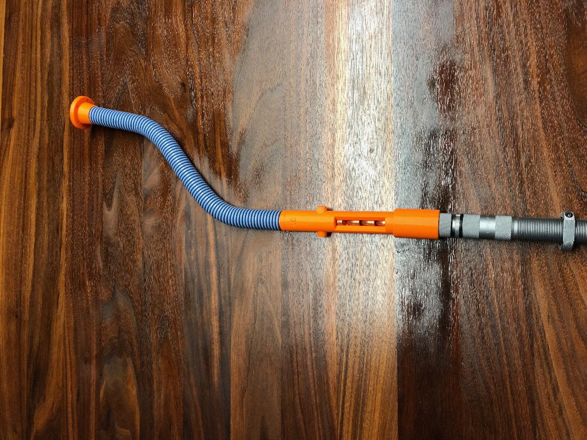 Adaptadores de tubo de queda para alimentador de balas para conduite FLEX