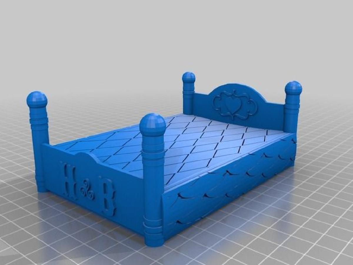 Cama de boneca (12x9 cm)