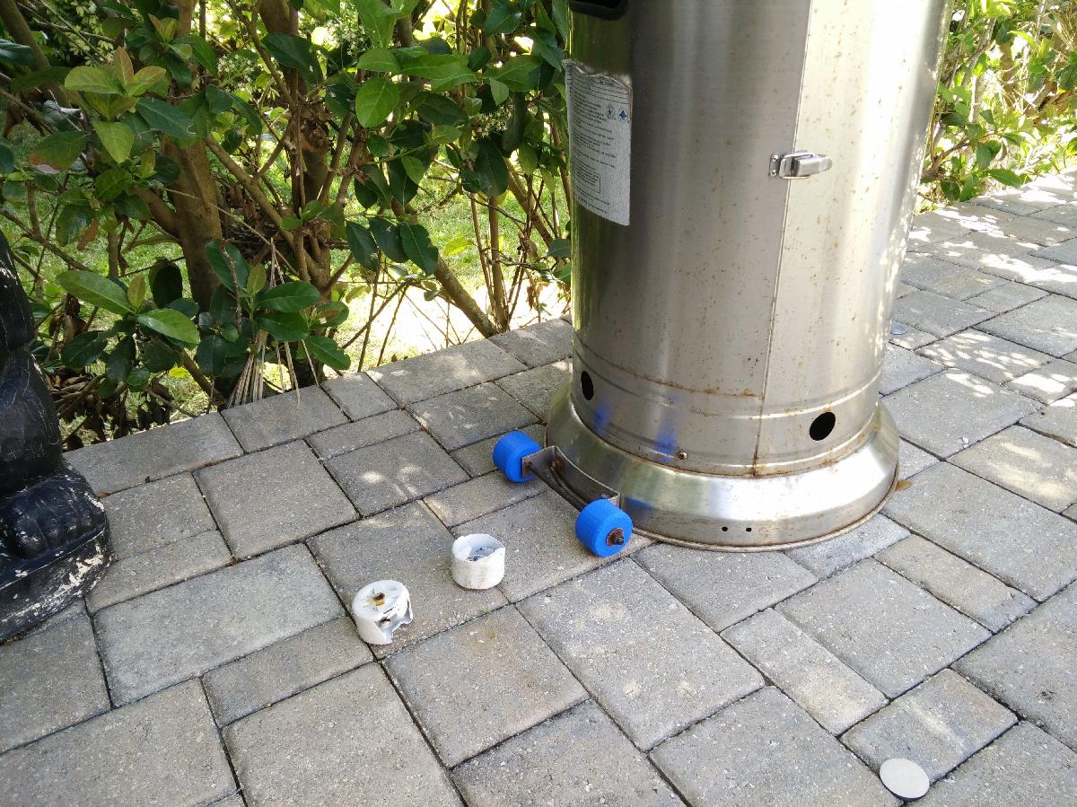 Rodas de Substituicao para Aquecedor de Patio Externo