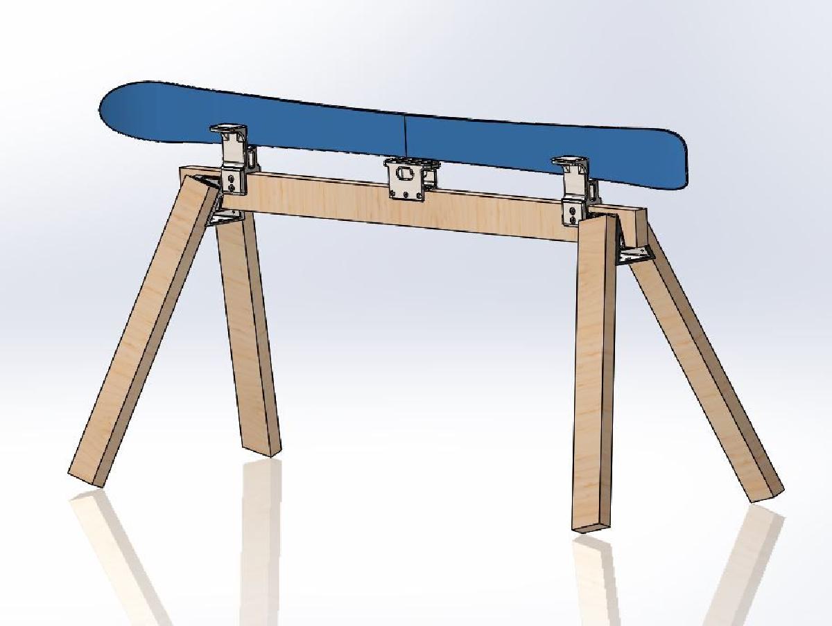 Morsa de esqui / Bancada de trabalho (2x4) adaptada