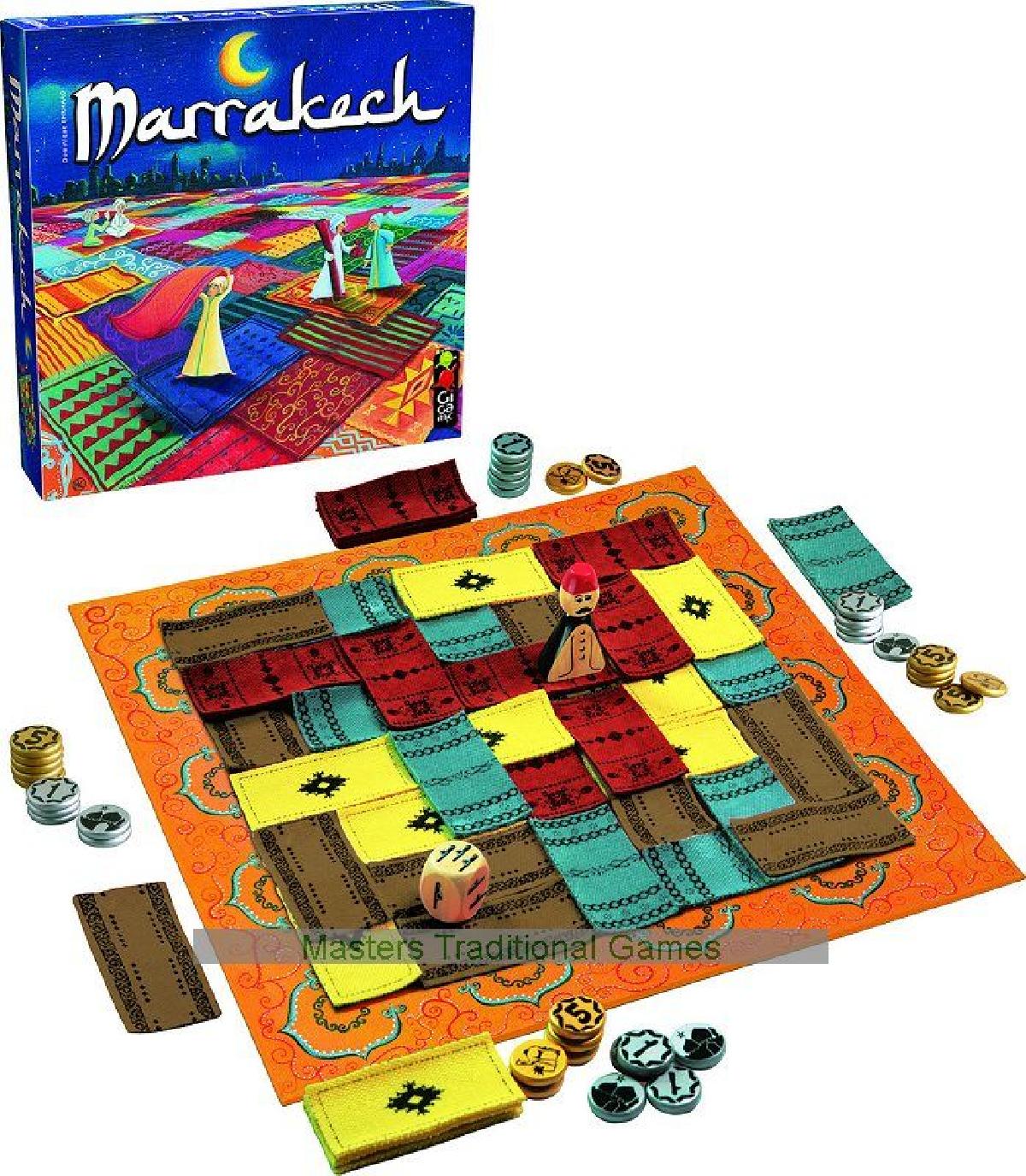 Jogo de Tabuleiro Marrakech (Assam e Pecas de Dados)