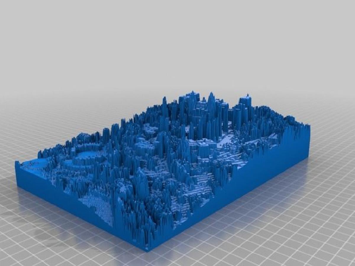Castelo Hearst a partir de dados Lidar