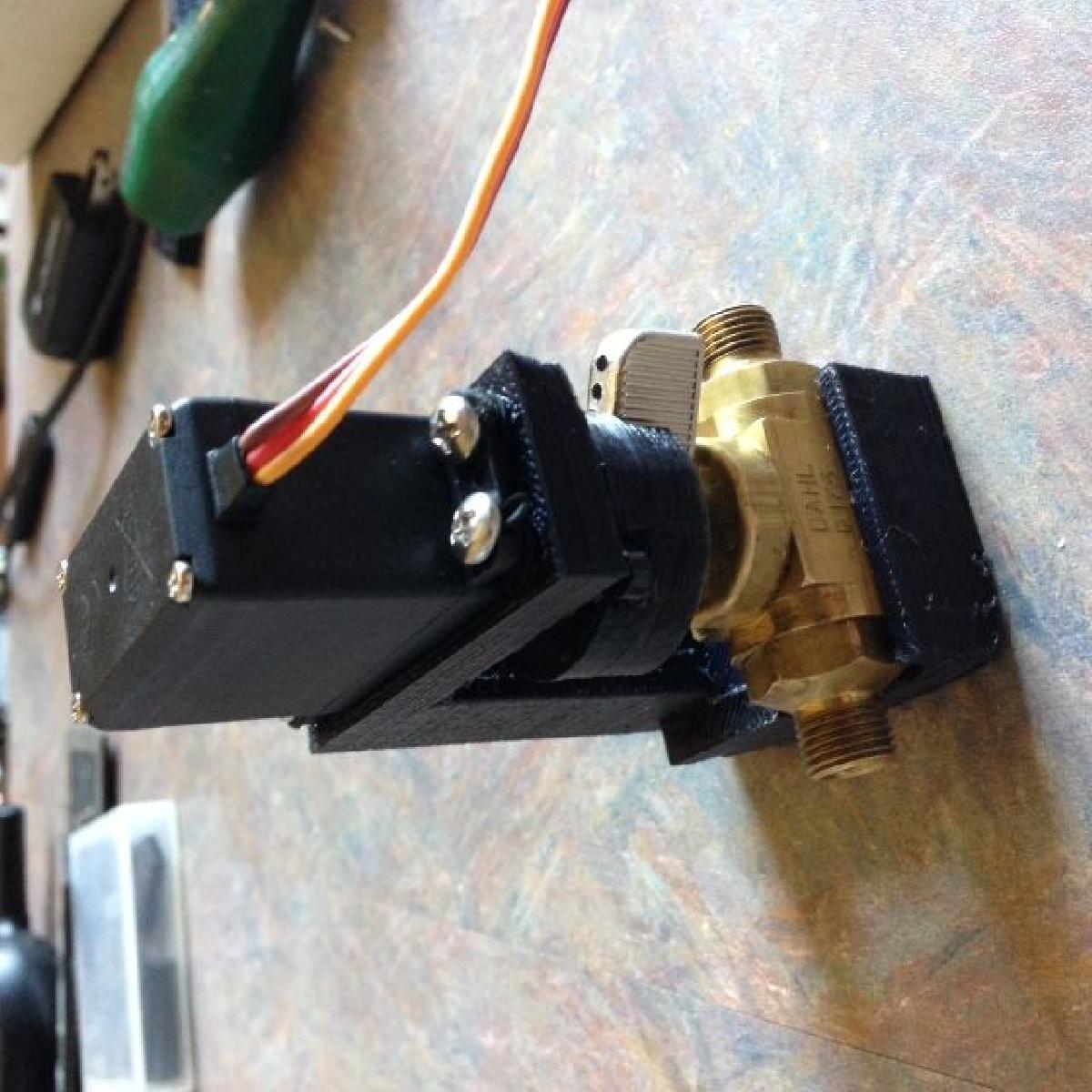 Valvula servo de valvula de esfera + servo hobby