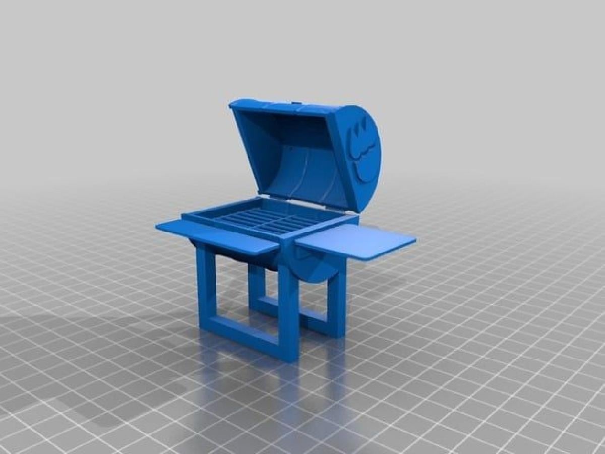Churrasqueira 3DBear   um remix de barril
