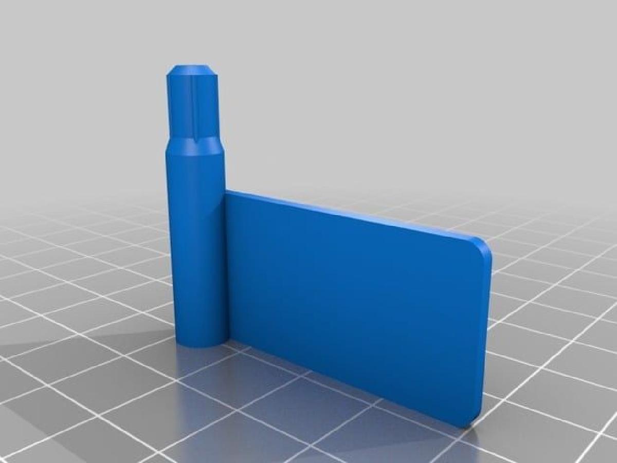 Bandeira de seguranca para arma de calibre .22