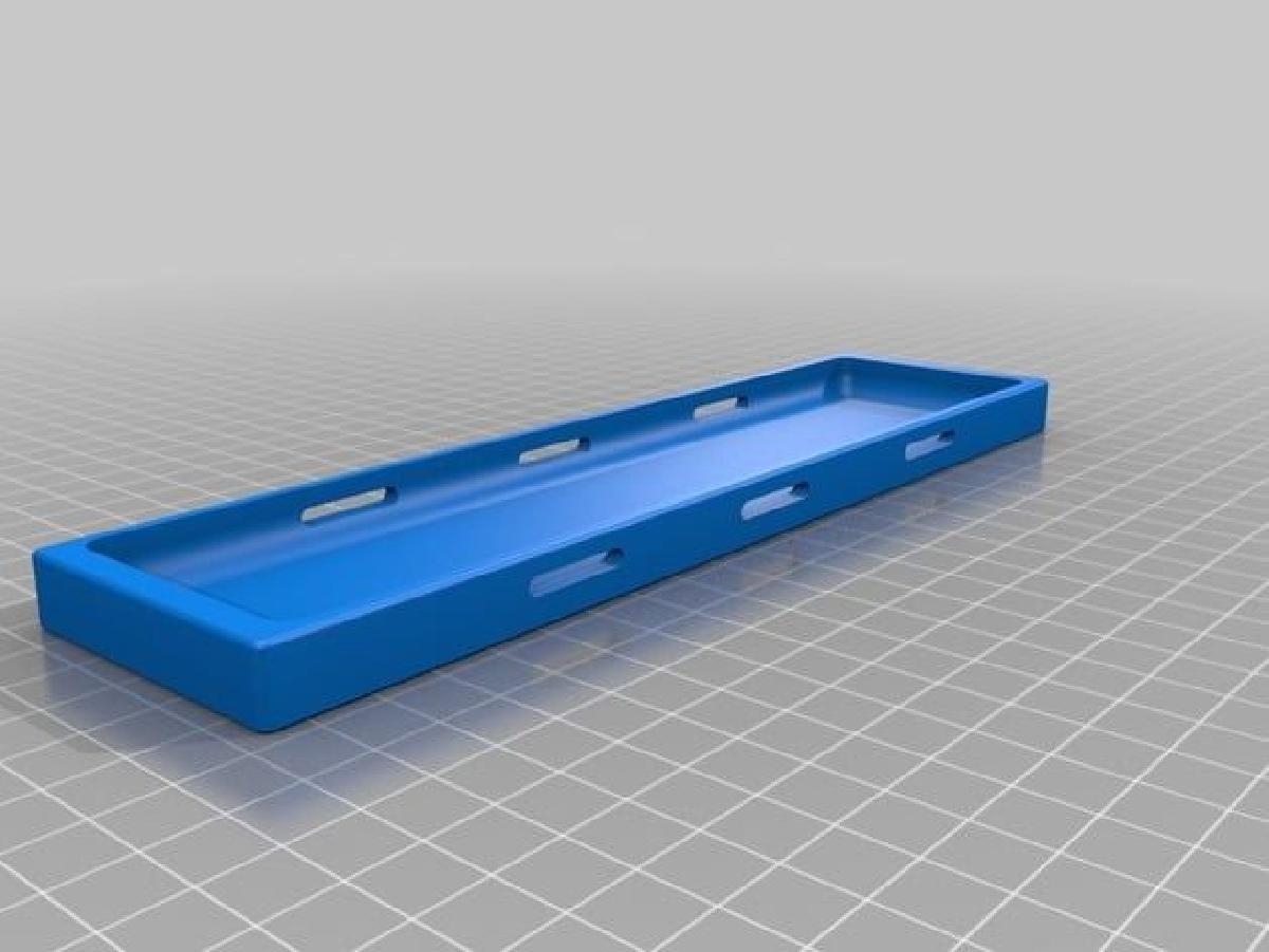 bandeja de lipo para barco rc grande 3/4s 4000 mah + com slots para cintas