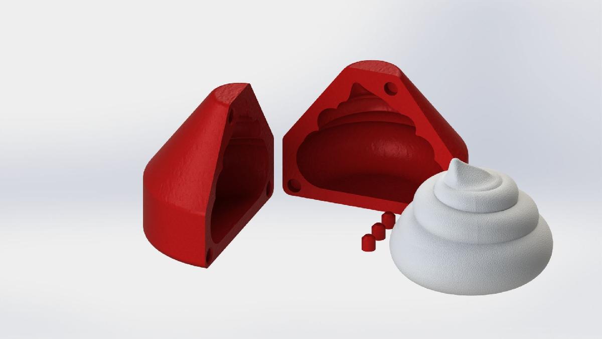 Mofo de Neve em Forma de Coco