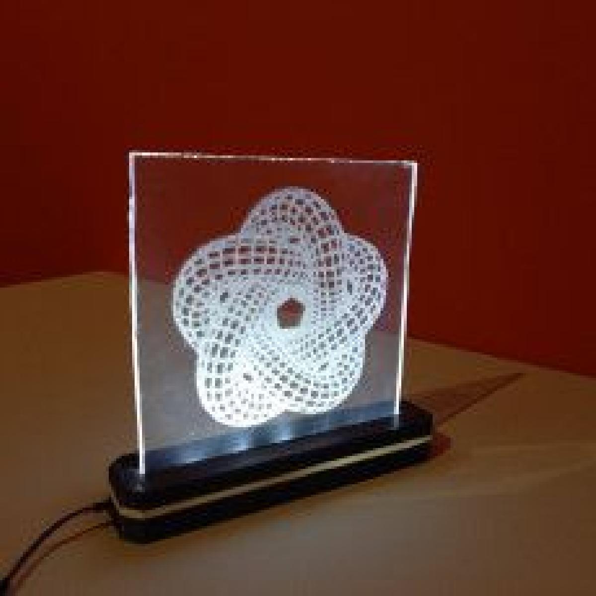 Suporte de plexiglass + Fita LED