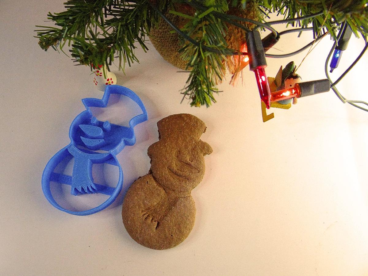 Cortador de biscoito de boneco de neve de Natal