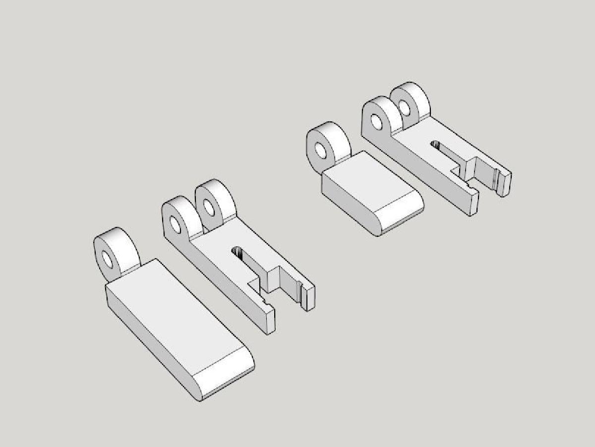 extensoes de perna dobraveis 3DR Solo