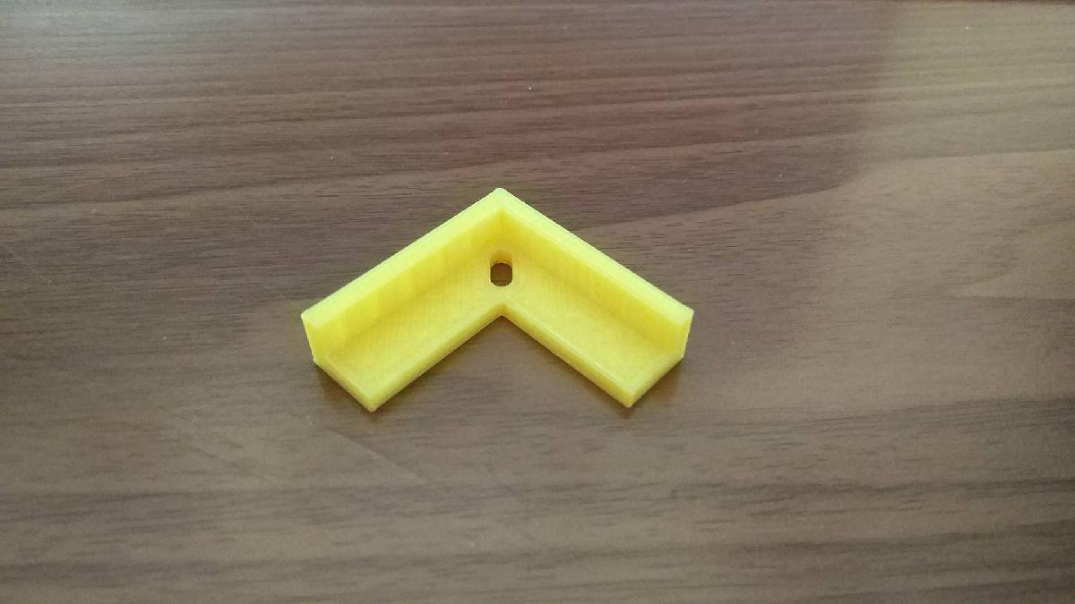Suporte de canto em L para vidro espelho para cama aquecida