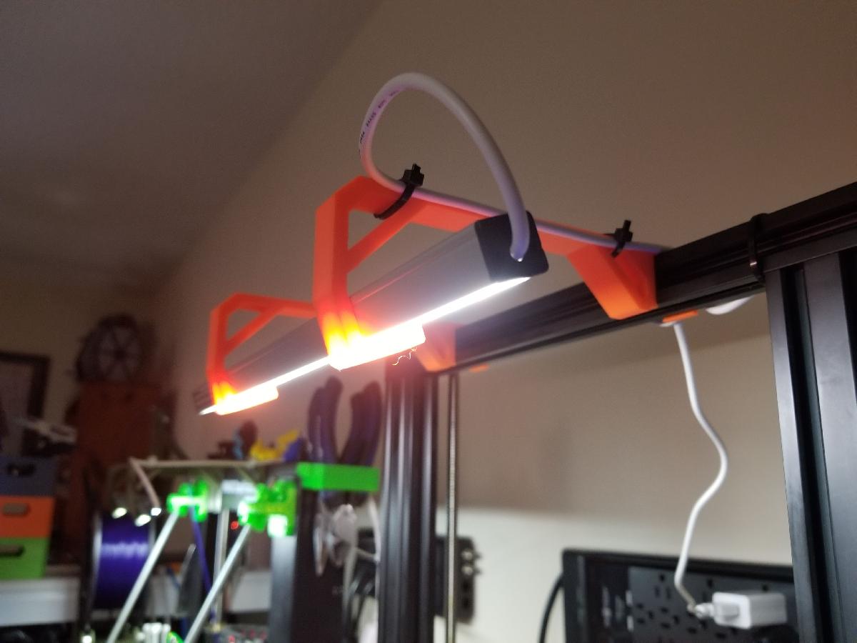 Suporte para barra de luz LED Ender 3