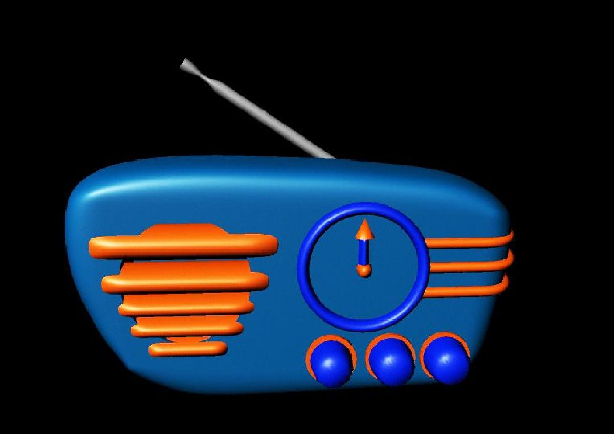 Relogio de Radio dos Anos 1950