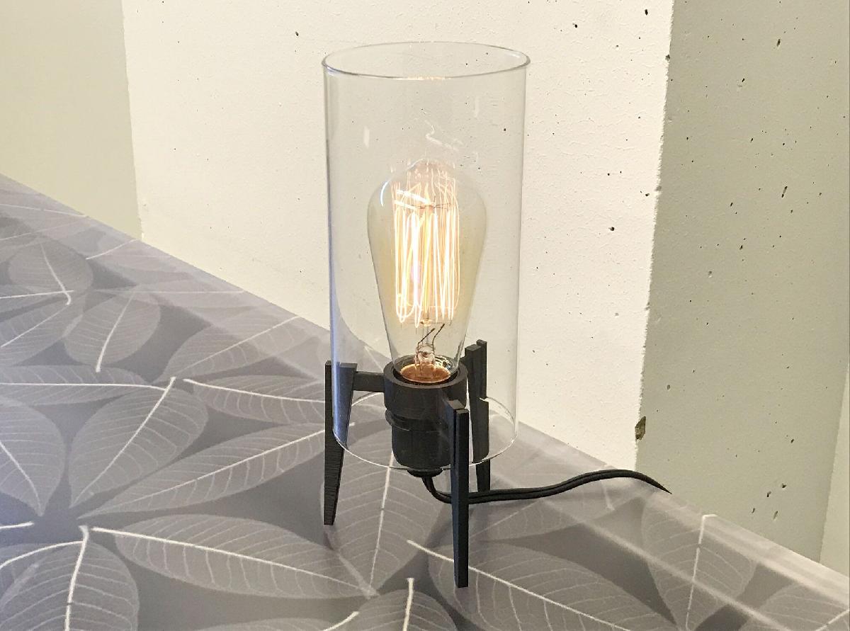 Lampada Edison de tripe de meio seculo