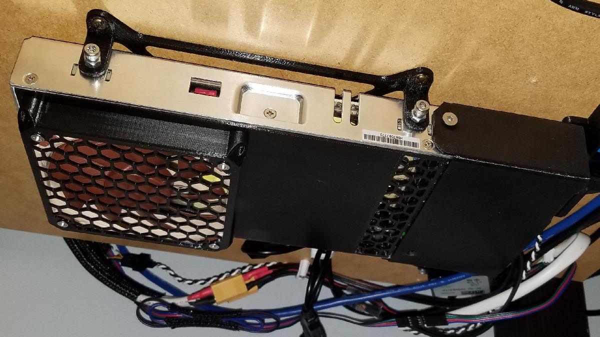 Tampas de fonte Mean Well LRS 350 para ventilador slim Noctua de 92mm