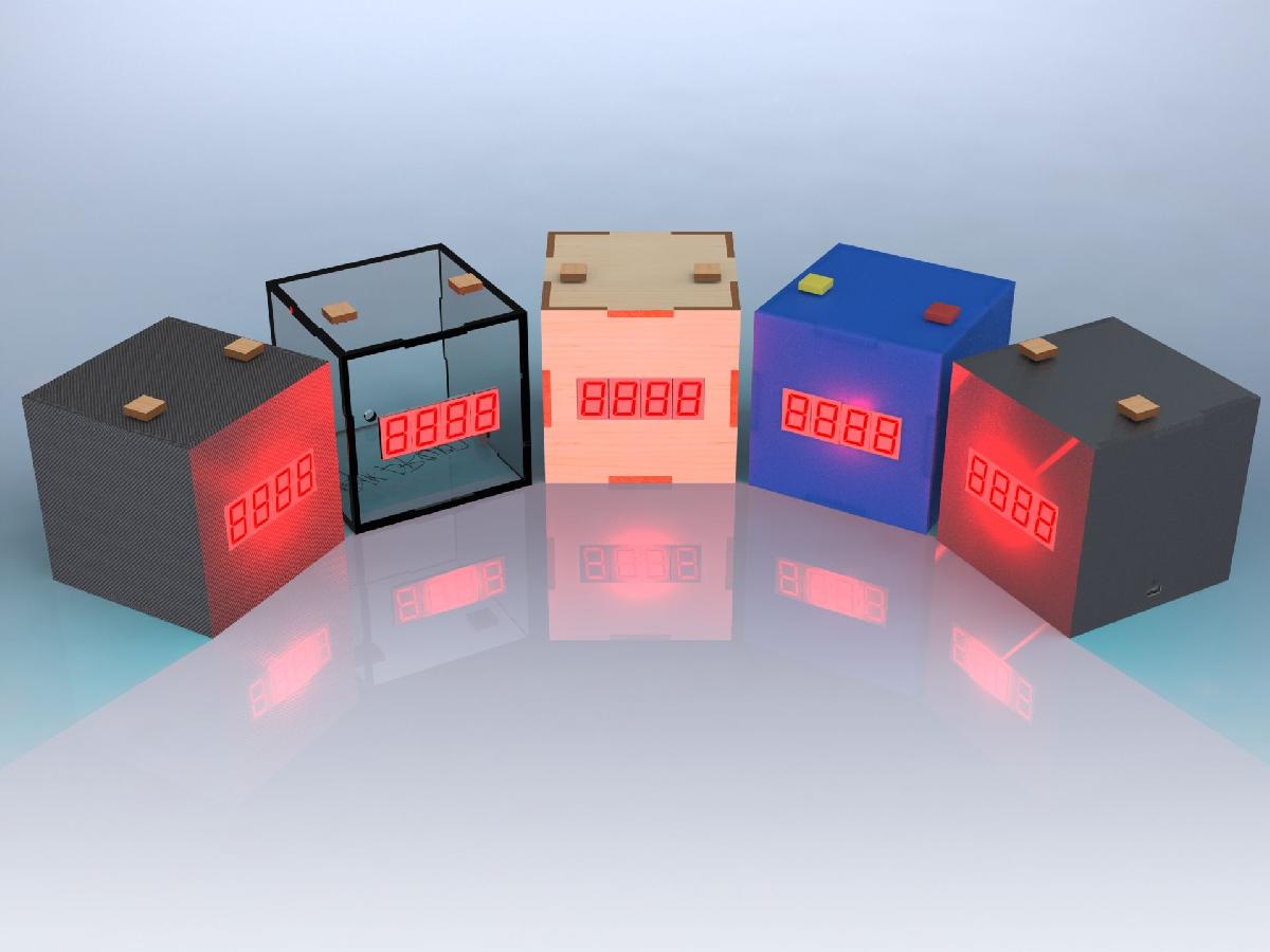 Despertador DIY Corte a laser e impressao 3D