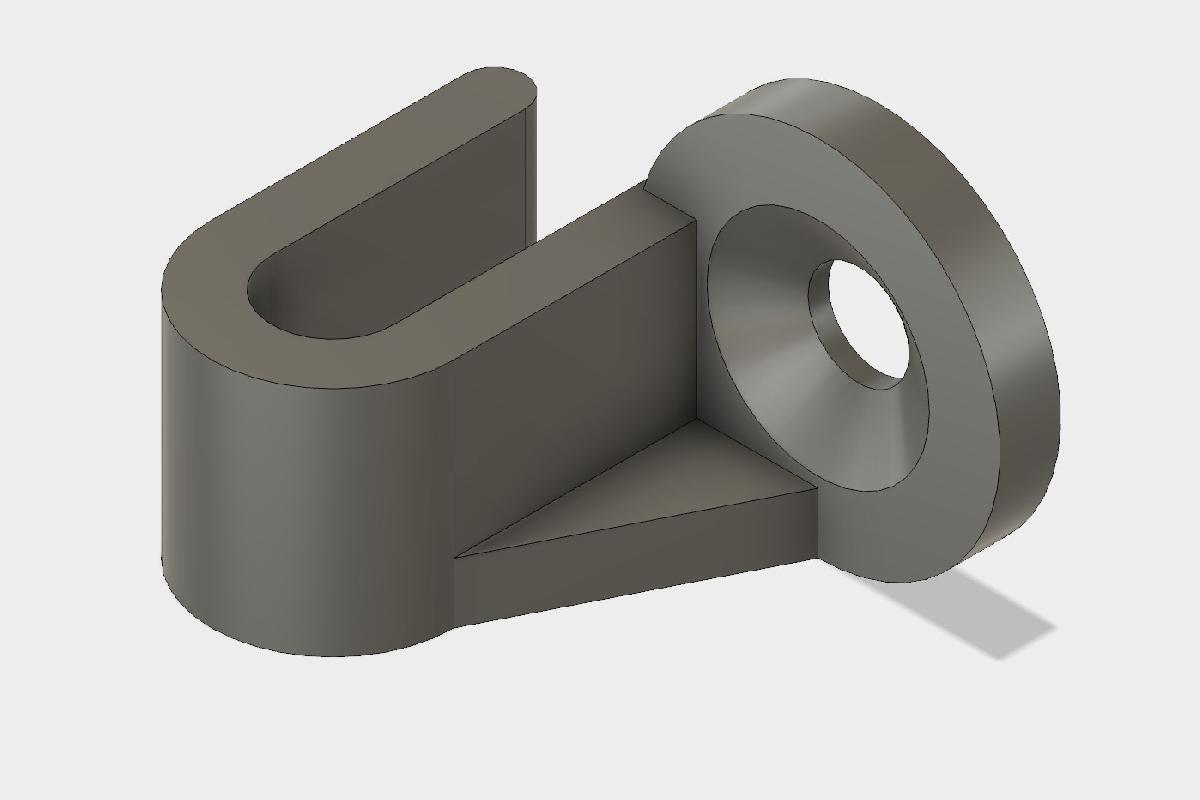 Gancho de telhado para cabo de iluminacao