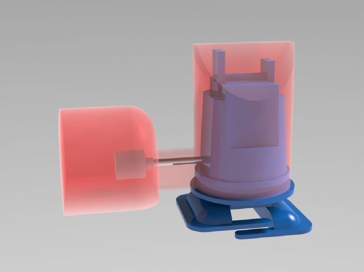 Modelo de mecanismo de andador de corda