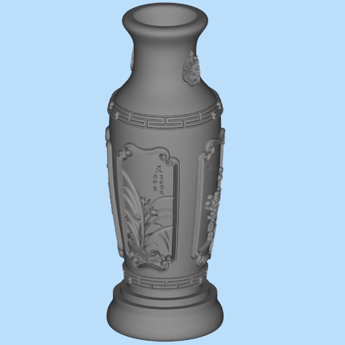 Reparo de Vaso de Bambu e Crisantemo