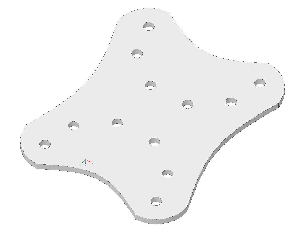 Placa de Isolamento PLA para Kit de Estrutura Marciana Versao 1 2 3