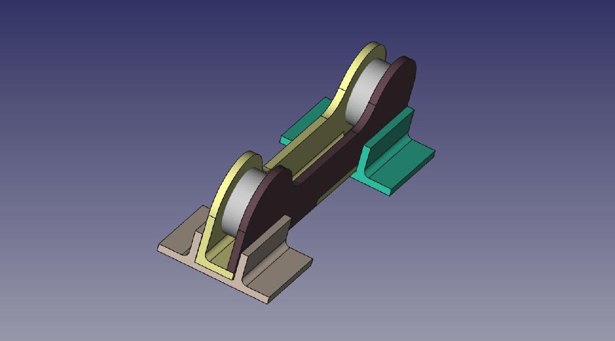 Suporte para rolos de filamento   PLA   Construcao 2018 03 12
