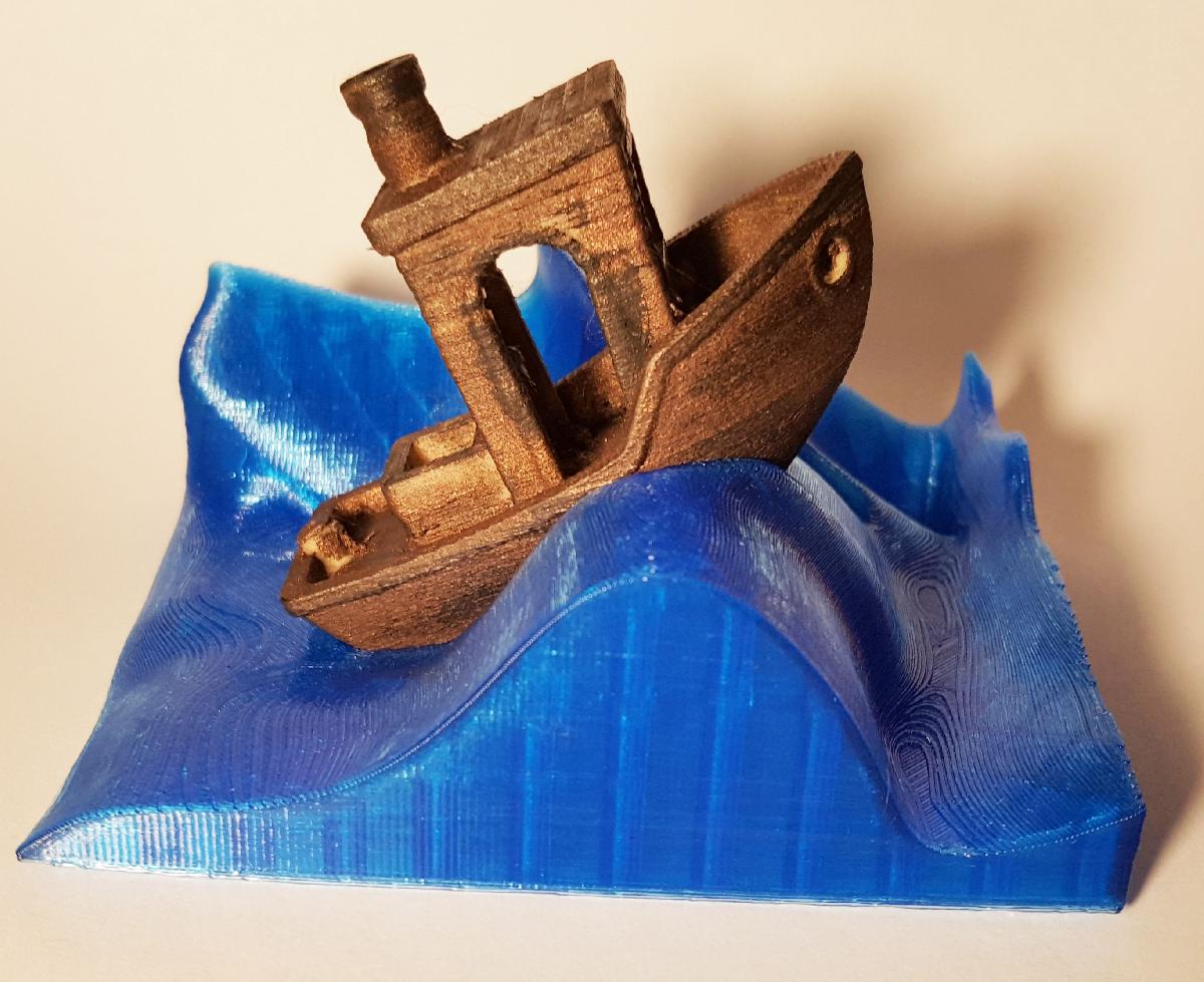 Onda representa o #3DBenchy   O alegre teste de tortura de impressao 3D