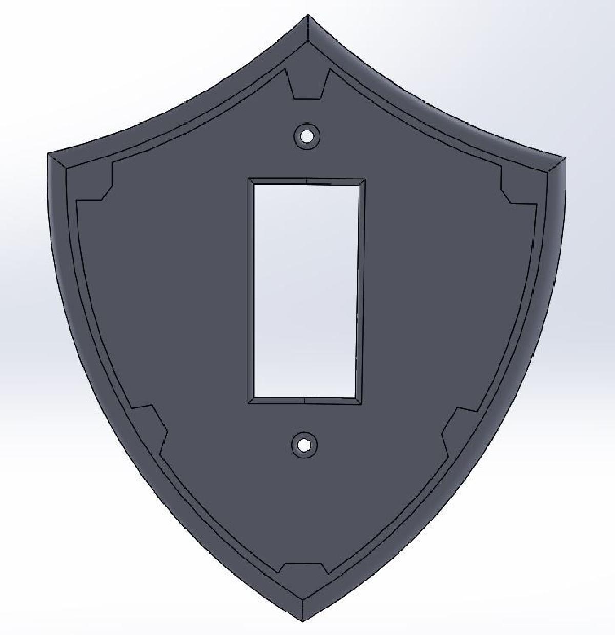 Placa de Interruptor do Escudo Hyliano Unica