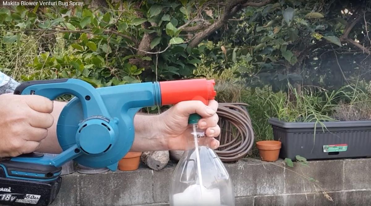 Soprador sem fio Makita, atomizador de spray Venturi