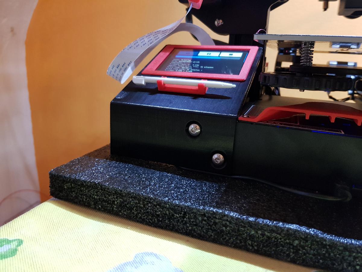 Case e Suporte para Tela Touch do Ender 3 para Raspberry Pi
