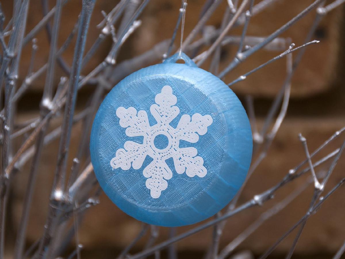 Bolas de Natal (Extrusora unica multicolorida)